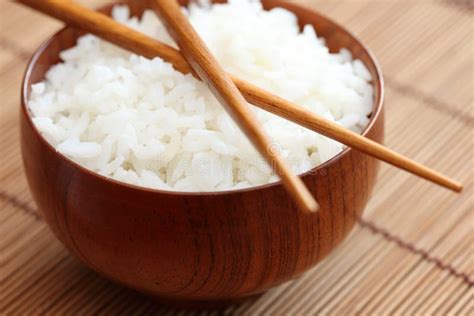 Bowl of Rice with Chopsticks Stock Image - Image of culture, close ...