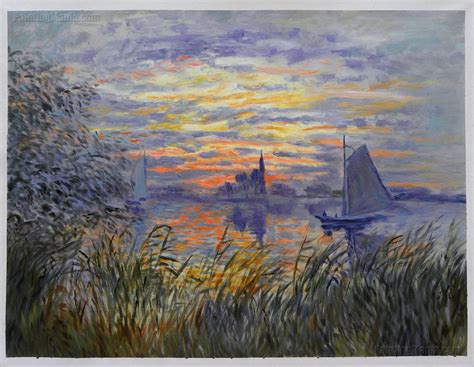 Marine View - Sunset - Claude Monet Paintings | Pinturas impresionistas ...