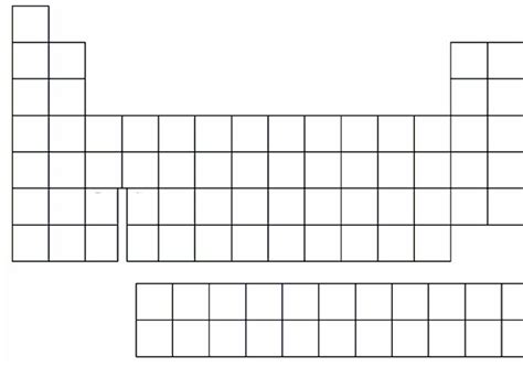 Free Blank Periodic Table | Blank Periodic Table of Elements