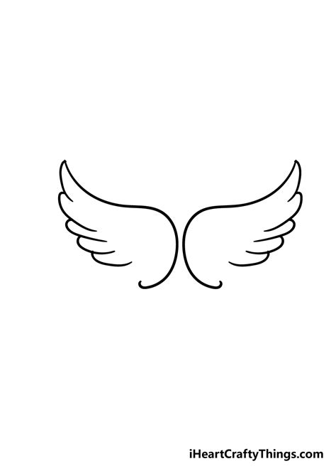 Angel Wings Drawing - How To Draw Angel Wings Step By Step