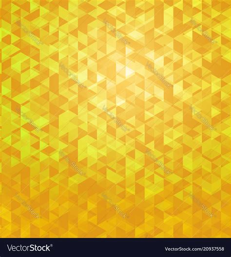 Yellow geometric polygonal abstract background Vector Image