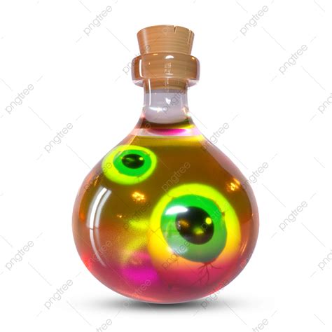 a glass bottle with an eyeball design on it