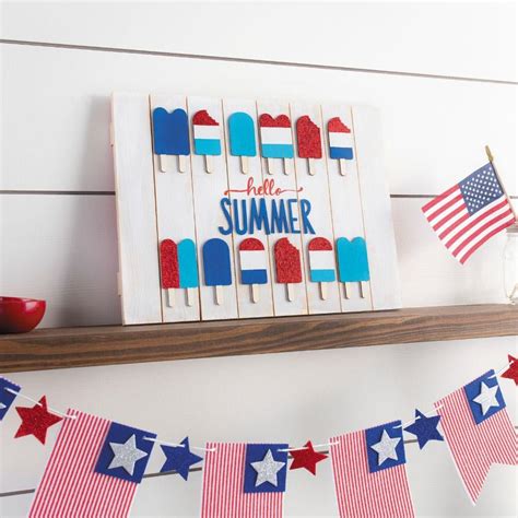 Hello Summer DIY Patriotic Sign | Fun365