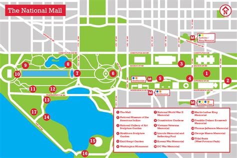 Map National Mall Washington Dc - Allie Bellina