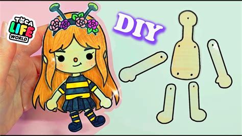 Toca Boca Moving Doll Tutorial Paper diy #papercraft #tocalifeworld # ...