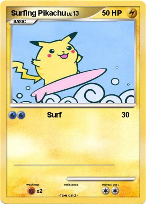 Pokémon Surfing Pikachu 161 161 - Surf - My Pokemon Card