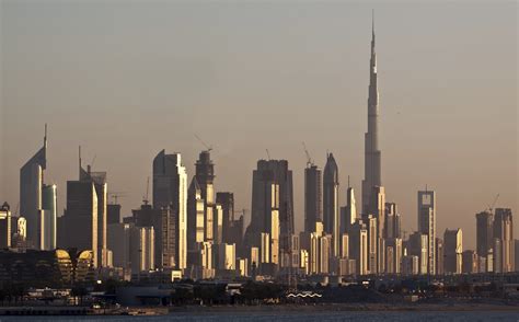 Dubai skyline Burj Khalifa UAE sunset | Global Trade Review (GTR)