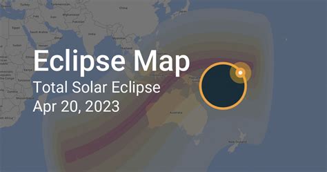 Eclipse Path of Total Solar Eclipse on April 20, 2023