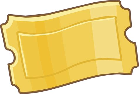 Blank Golden Ticket Group - Transparent Ticket Clipart - Png Download ...