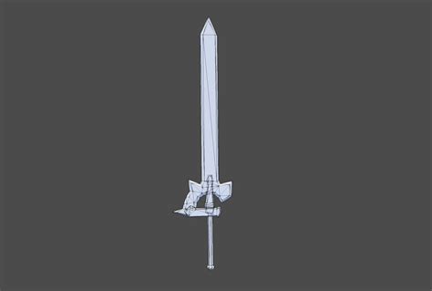 Elucidator Kirito SAO 3D Model Game ready .obj - CGTrader.com