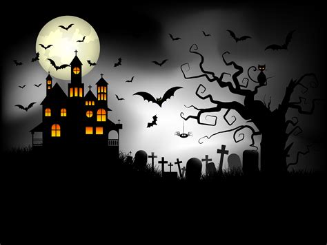 Spooky Halloween background 237151 Vector Art at Vecteezy