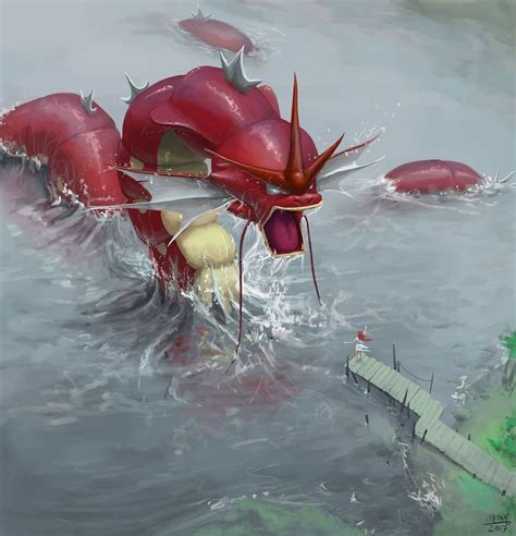 Red Gyarados in the Lake of Rage | Pokemon, Shiny pokemon, Pokemon fan