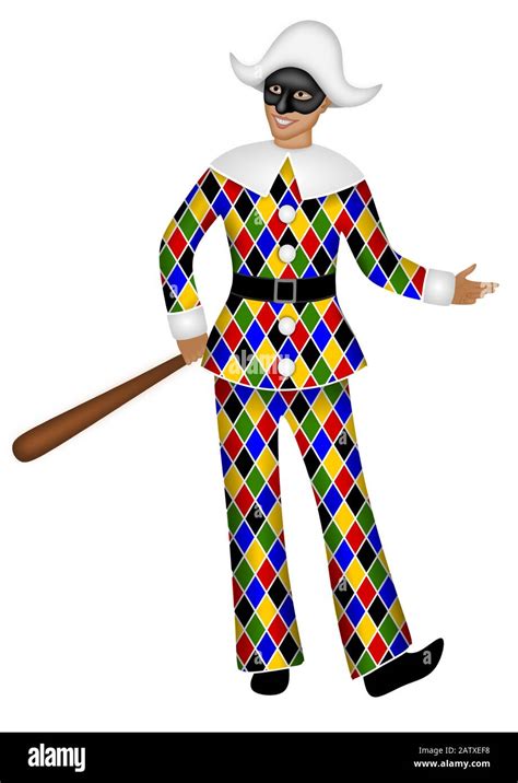 Italian arlecchino Stock Vector Images - Alamy