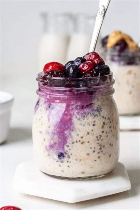 Overnight Oats with Frozen Fruit - Organically Addison