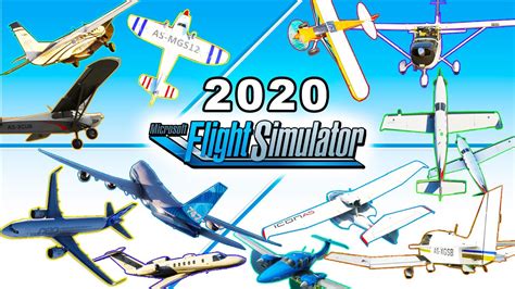 Airplane List In 4K | Microsoft Flight Simulator 2020 - YouTube