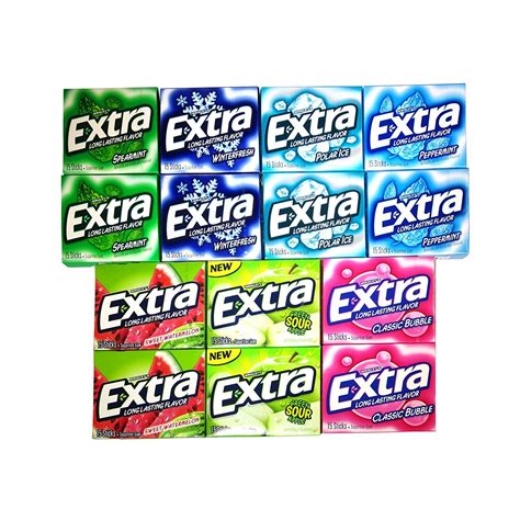 Extra Sugar Free Chewing Gum Variety Pack 14 Packs 7 Flavors >>> To ...