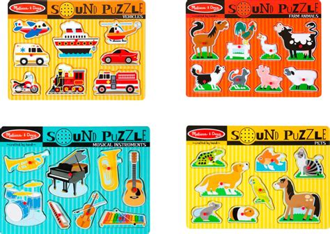 Best Buy: Melissa & Doug Sound Puzzle Styles May Vary 8751