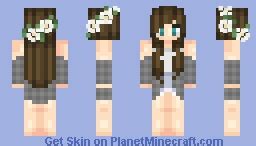 IM BACK!!! Cute girl (also on my skindex) Minecraft Skin