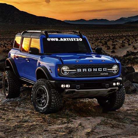 A Handful of Renderings Imagines the 2022 Ford Bronco Raptor in ...