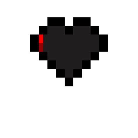 Brokenheart Black Heart Pixel Art Clipart Large Size Png Image Pikpng ...