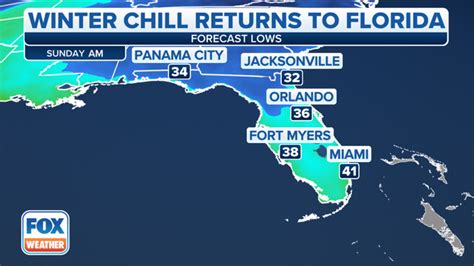 Cold front dropping temperatures across Florida through Sunday brings ...