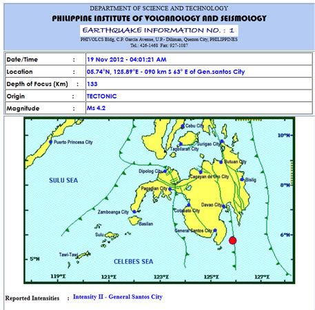 4.1 magnitude quake hits GenSan | Inquirer News