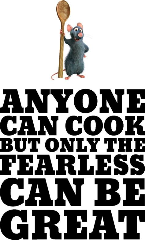 Ratatouille Disney Anyone can cook kitchen wall art vinyl sticker quote ...