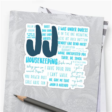 "JJ Outer Banks Quotes" Sticker by mutualletters | Redbubble