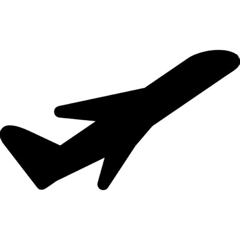 Flugzeug schwarze Silhouette, starten, ios-7-Schnittstelle Symbol ...