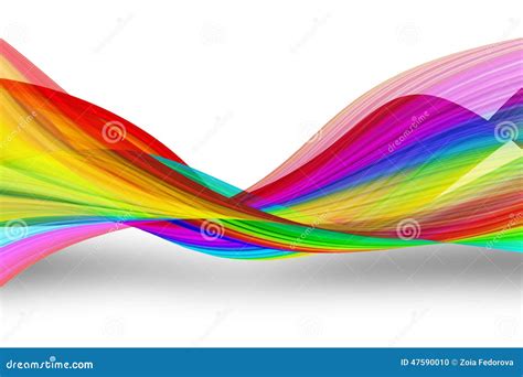 Rainbow Waves Stock Illustration - Image: 47590010