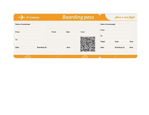 Customizable Free Printable Airline Ticket Template - Printable Templates