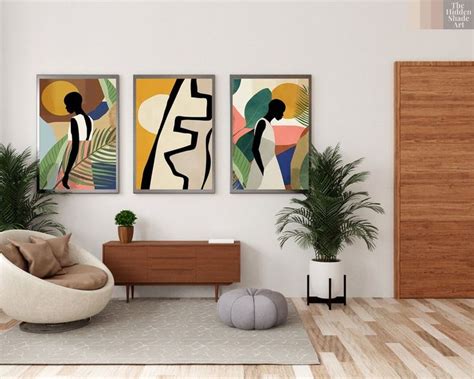 African Wall Art Nordic Style Meets Africa Abstract set of - Etsy ...