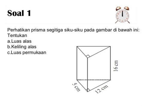 Contoh Soal Volume Prisma Segitiga Beserta Gambarnya