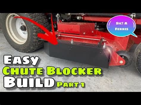 I made a video of how I made a homemade chute blocker for my Ferris ...