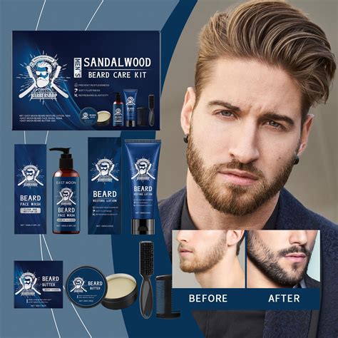 Men's Sandalwood Beard Shampoo With Sandalwood Fragrance And Natural ...