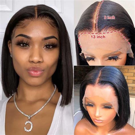 180-Bob-Wig-Straight-Lace-Front-Human-Hair-Wigs-T-Part-Hd-Transparent ...