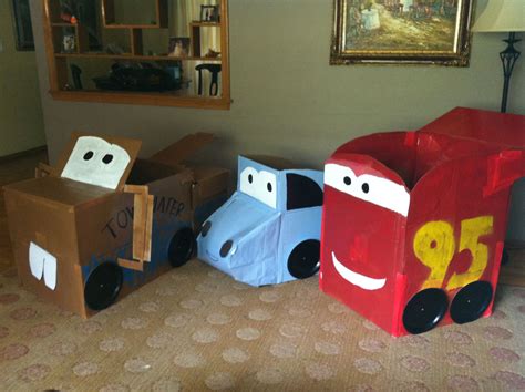 DIY homemade Disney Cars Halloween costumes. Tow Mater, Sally ...