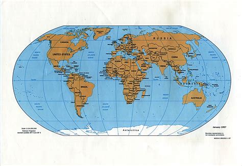 Maps: World Map Northern Hemisphere