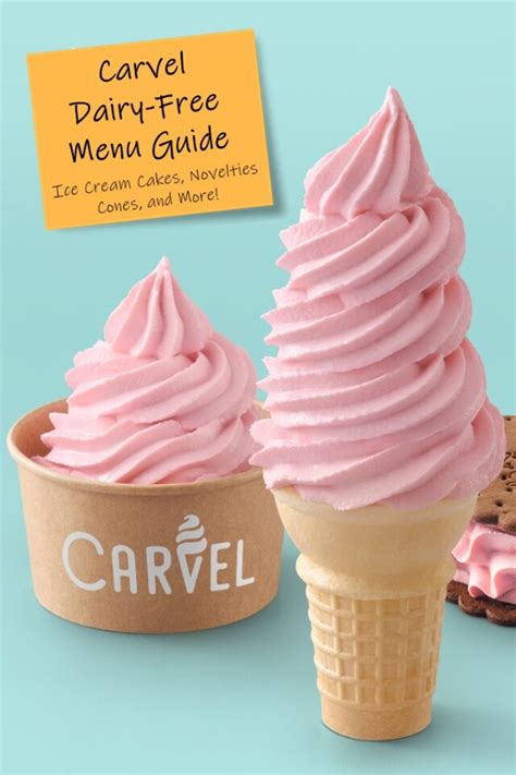 Carvel Dairy-Free & Vegan Menu Guide for their Shoppes