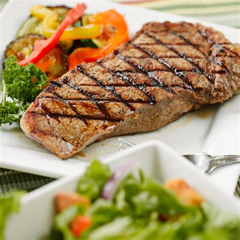 AAA Centre Cut Striploin Steak 8 oz with Grilled Vegetables - Monastery