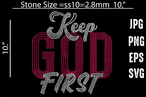 Keep God First,Template Design Graphic by Vector Art · Creative Fabrica