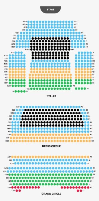 Encore Theater Seating Map