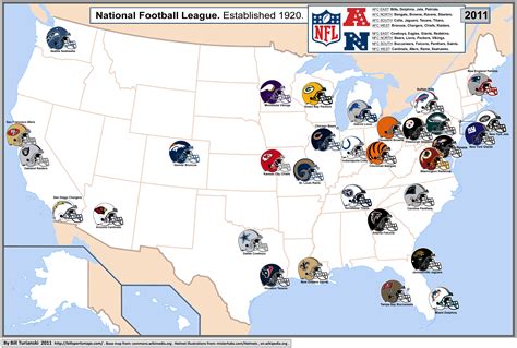 Nfl Teams Map