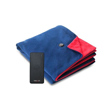 Amazon.com: USB Heated Fleece Blanket With Phone Charger Power Bank To ...