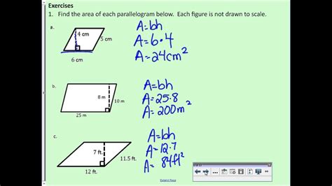 Area Of Parallelogram Worksheet – E Street Light