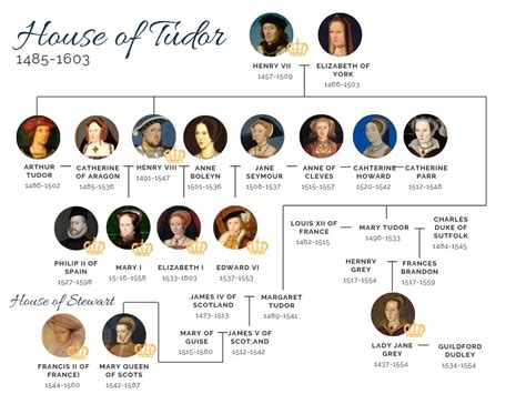 The Tudor Family Tree Diagram | Quizlet