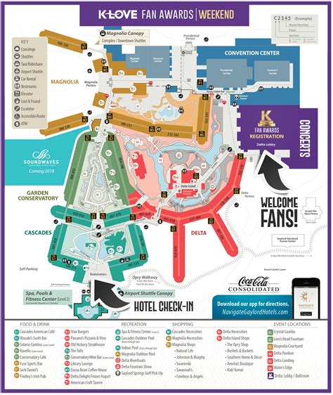 GAYLORD OPRYLAND HOTEL MAP | K-LOVE Fan Awards