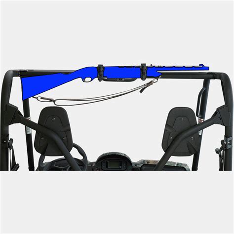 Moose UTV Gun Rack Four 4 Wheeler Rifle Shotgun Mounts Hunting ...