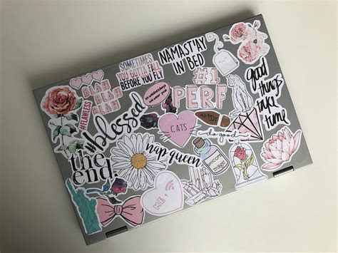 #laptop #stickers #sticker #girlystuff #pink #tumblr #dell #inspiration ...