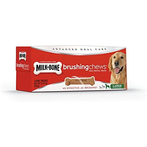 Milk-Bone Advanced Oral Care Brushing Chews Daily Dental Dog Treats ...